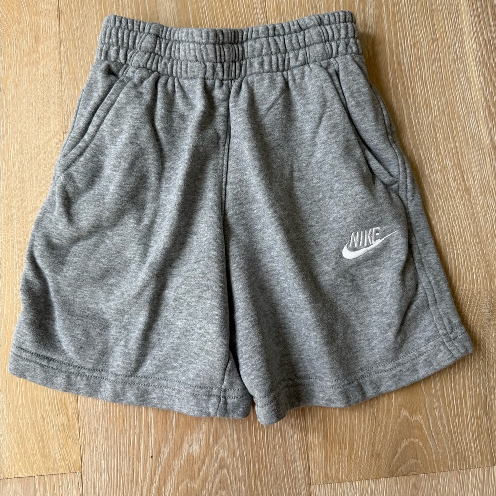 Boys Nike Gray fleece Athletic Shorts